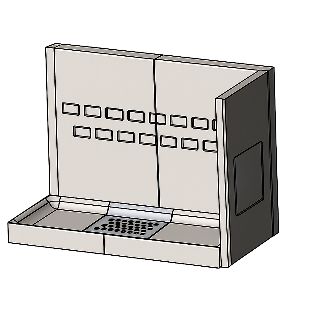 Flamen Omega left corner refractory shapes